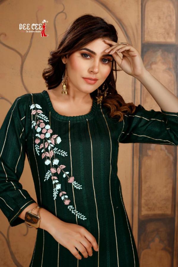 DeeCee Nakshatra Rayon Hand Wrok Designer Kurti collection